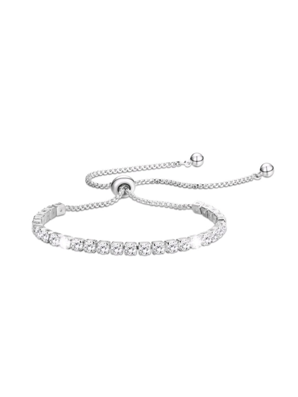 APSVO Sterling Silver Plated Tennis Bracelet NIB